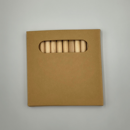 12 Half-Size Colouring Pencils | Eco Cardboard Box | Compact Children’s Pencil Set