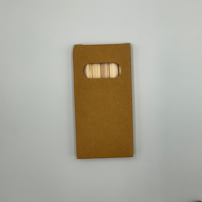 6 Half-Size Colouring Pencils | Eco Cardboard Box | Compact Children’s Pencil Set