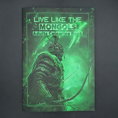Live Like the Mongols – Adults Historical Colouring Book | A–Z Intricate Designs
