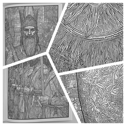 Live Like the Persians – Adults Historical Colouring Book | A–Z Intricate Designs