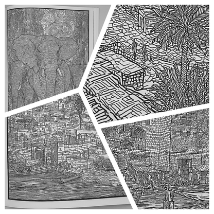 Live Like the Carthaginians – Adults Historical Colouring Book | A–Z Intricate Designs