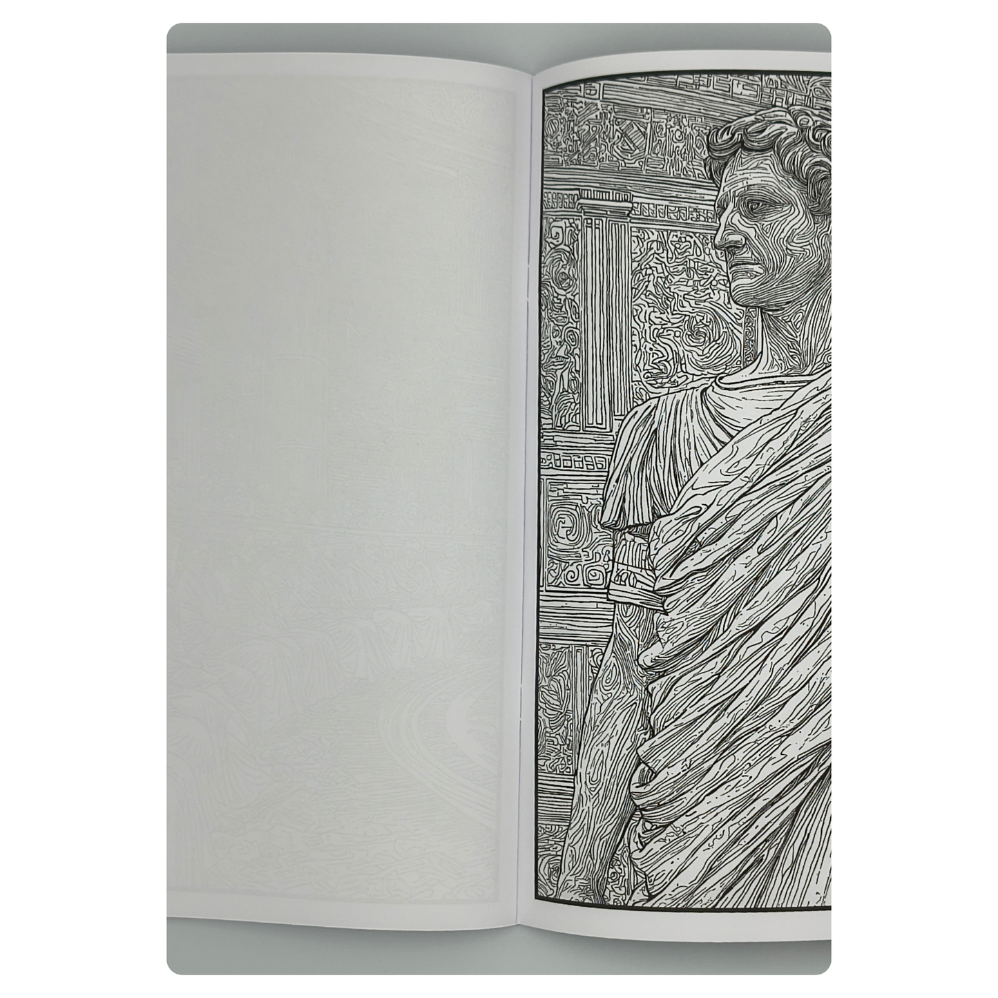 Live Like the Romans – Adults Historical Colouring Book | A–Z Intricate Designs