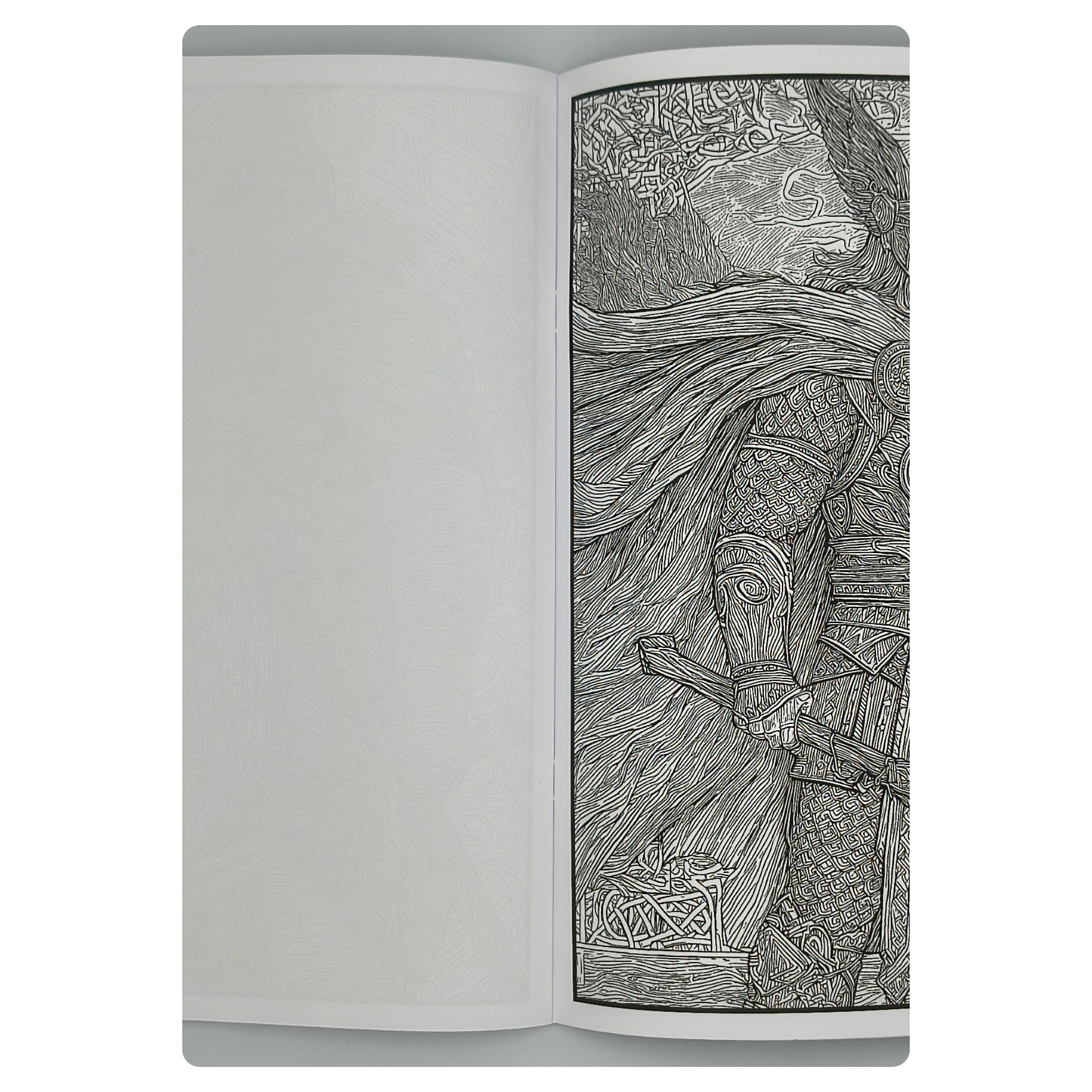 Live Like the Vikings – Adults Historical Colouring Book | A–Z Intricate Designs