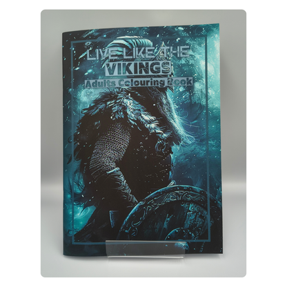 Live Like the Vikings – Adults Historical Colouring Book | A–Z Intricate Designs