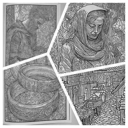 Live Like the Anglo-Saxons – Adults Historical Colouring Book | A–Z Intricate Designs