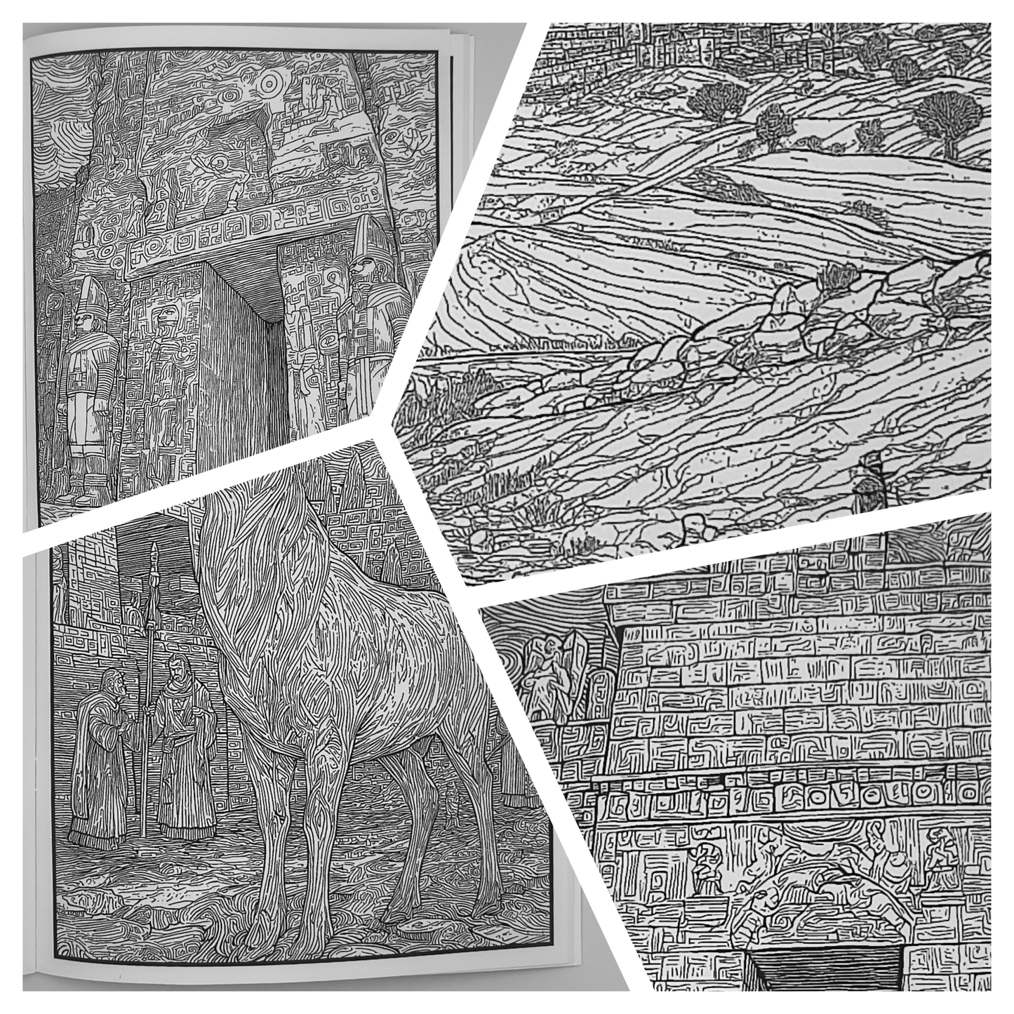 Live Like the Hittites – Adults Historical Colouring Book | A–Z Intricate Designs