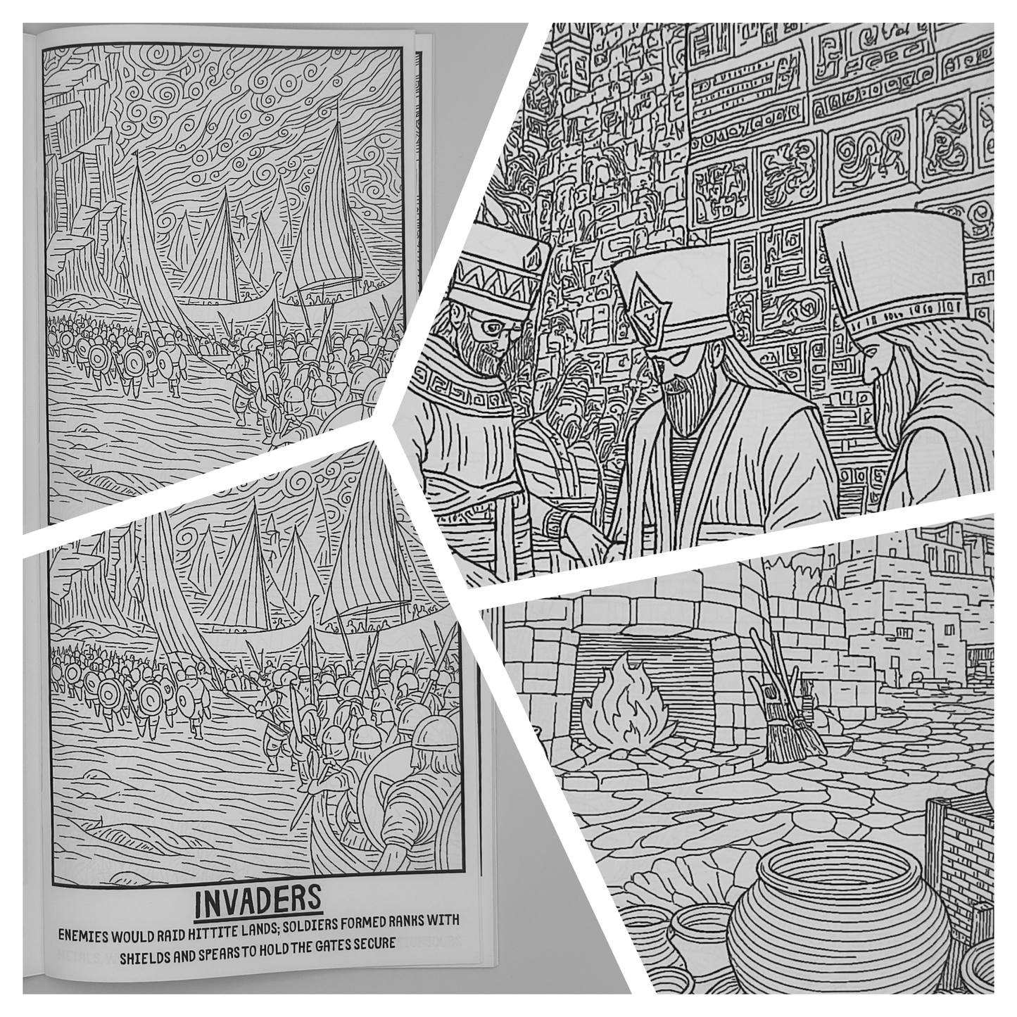 Live Like the Hittites – Children’s Historical Colouring Book | A–Z Activities & Learning