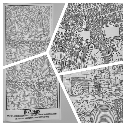 Live Like the Hittites – Children’s Historical Colouring Book | A–Z Activities & Learning