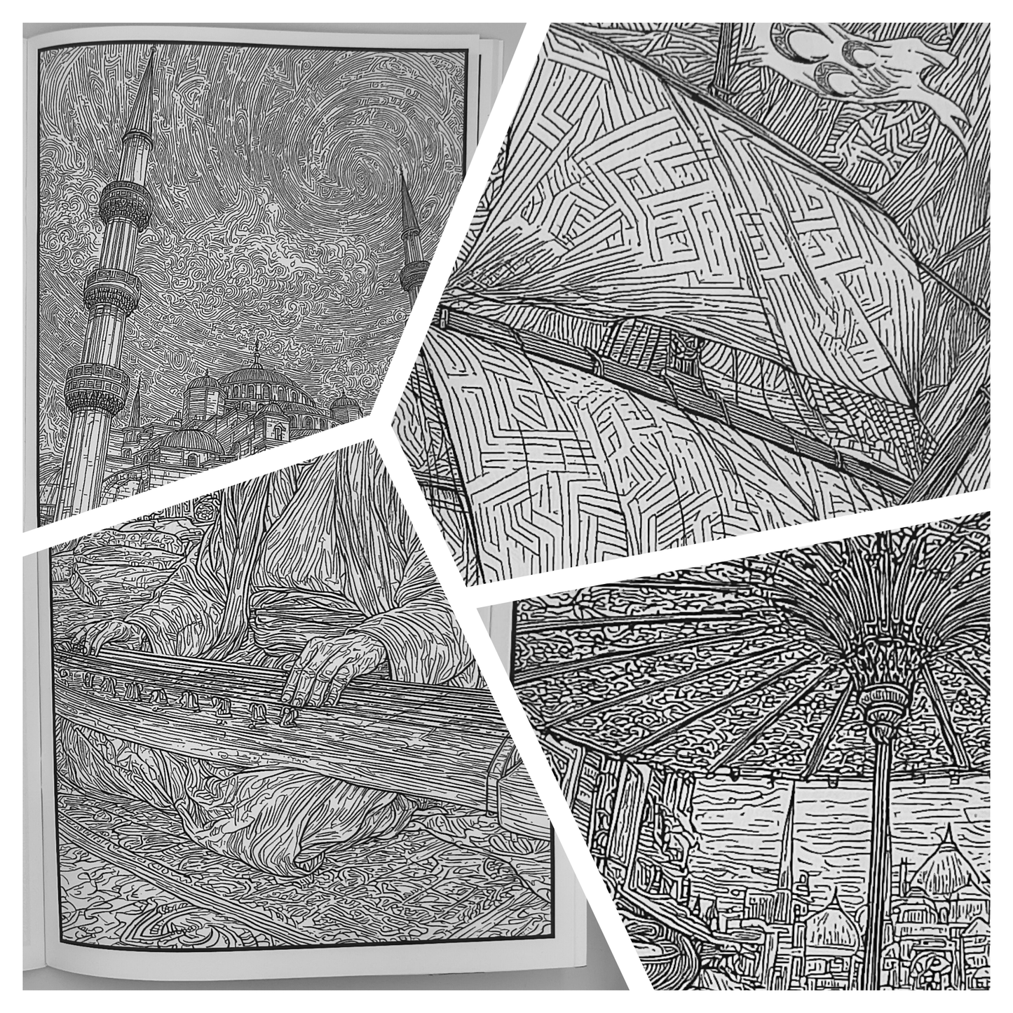 Live Like the Ottomans – Adults Historical Colouring Book | A–Z Intricate Designs