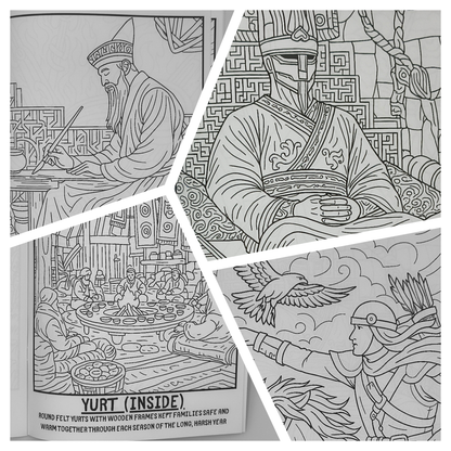 Live Like the Khitans – Children’s Historical Colouring Book | A–Z Activities & Learning