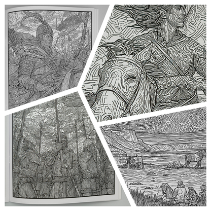 Live Like the Khitans – Adults Historical Colouring Book | A–Z Intricate Designs